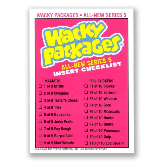 2007 Topps Wacky Packages Card - Series 5 - #06 Pricier - Picture 2 of 2